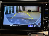リアカメラ付で、後方をナビ画面で確認。車庫入れも安心です。もちろん、バックギアと連動しています。