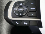 ステアリングスイッチ付き。前方から目を離すことなく操作することが可能です。