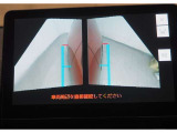 パノラミックビューモニター、左右フロントカメラモード。