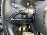 ステアリングスイッチ付き。前方から目を離すことなく操作することが可能です。
