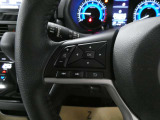 ナビの音量など車両情報を手元で操作できるハンドルスイッチ付き。