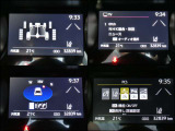 中央のインフォメーションディスプレイは4WD駆動状況やオーディオ、ナビ、燃費などの情報表示ができます。運転支援機能などの車両設定もこちらからできます。