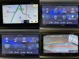 ナビ、メニュー画面、バックモニターの画像です。