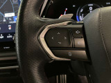 オーディオや運転支援機能などを手元で操作できるステアリングスイッチ。操作時の視線移動が少なく、安全にも貢献します。