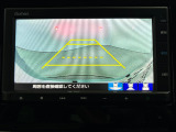 後退時に車両の後ろ側をモニター画面に表示します。車庫入れが苦手な人もこれで安心♪