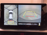パノラミックビューモニターを装備。クルマを真上から見るように周囲を確認できます。機能の詳細はスタッフまでお問い合わせください