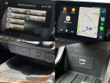 NissanConnectで便利な機能やオリジナルサービスを利用可能です。AppleCarPlay・AndroidAuto、USB接続、HDMI接続、ワイヤレス充電つき。