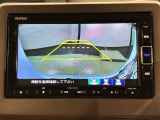 リバースギアに入れるだけで後方の表示へ切り替わります。夜間や雨の日の駐車も楽になりますよ。