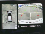 空から見下ろすような視点で、スムーズな駐車と安全確認をサポートする「アラウンドビューモニター」付です。