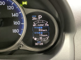 平均燃費と平均車速の表示。