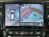 アラウンドビューモニター:空から見下ろしているような視点でスムーズな駐車と安全確認ができ安心して運転出来ます。