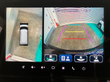 【全方位モニター】 4つのカメラで映像を映し出します。発進時、後退時も周囲の安全を確認し、サポートします^^