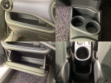 収納スペースや、ドリンクホルダーもついています。長距離ドライブで活躍する必需品ですね♪