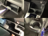 収納スペースや、ドリンクホルダーもついています。長距離ドライブで活躍する必需品ですね♪