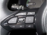 ステアリングスイッチ付き。前方から目を離すことなく操作することが可能です。