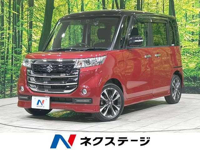 スペーシアカスタム Zターボ デュアルカメラブレーキサポート 4WD 