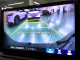 バックカメラの画像です。ガイドラインがスムースな車庫入れをサポートいたします。車庫入れの安心感がアップしますね。