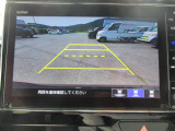 バックカメラの画像です。車庫入れや駐車が苦手な方でも後部が確認でき安心感がアップします