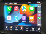 ●Apple Car Play:スマホとの有線接続で、ナビ・オーディオ再生などスマホのアプリ機能が画面でも使える便利機能です!