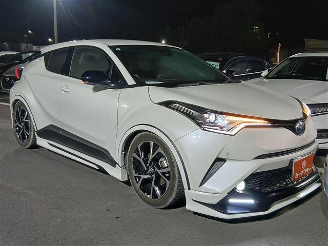 C-HR ハイブリッド 1.8 G TRDフルエアロ OP黒本革シート 禁煙車