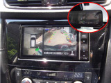 上から見下ろす感覚で駐車する事が出来るアラウンドビューモニター装備。映像はナビ画面かルームミラーに映ります。