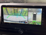 【アラウンドビューモニター】専用のカメラにより、上から見下ろしたような視点で360度クルマの周囲を確認することができます☆死角部分も確認しやすく、狭い場所での切り返しや駐車もスムーズに行えます。