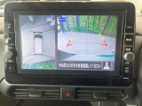 【アラウンドビューモニター】専用のカメラにより、上から見下ろしたような視点で360度クルマの周囲を確認することができます☆死角部分も確認しやすく、狭い場所での切り返しや駐車もスムーズに行えます。