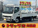 令和5年式三菱キャンター2t標準ロング全低床6速AT・ルーフキャリア・電格ミラー・坂道発進・Bカメラ・鳥居鉄板・工具箱・LED