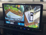 【マルチビューカメラシステム】専用のカメラにより、上から見下ろしたような視点で360度クルマの周囲を確認することができます☆死角部分も確認しやすく、狭い場所での切り返しや駐車もスムーズに行えます。