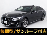 ★トヨタ クラウンHV 2.5RSアドバンスFour 4WD★★禁煙車★後期型★サンルーフ★黒革★★4WD★スパッタ18AW★BSM★HUD★LTA★★12.3型ナビ★プリクラッシ★レーダーC★★セーフティセンス★クリアランスソナー★