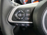 ステアリングスイッチ付き。前方から目を離すことなく操作することが可能です