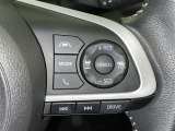 ステアリングスイッチ付き。前方から目を離すことなく操作することが可能です。