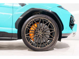 Orange Brake calipers