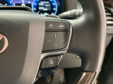 前方の車との車間を設定し、スピードを上げたり緩めたりを自動で行ってくれる追尾式の「レーダークルーズ」。上級装備の一つです!高級車にしかつかない嬉しい機能です。