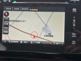 純正HDDナビを装着しています。目的地設定やルート案内もスムーズに行えます。