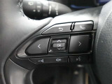 ステアリングスイッチ付き。手を離さずにさまざまな操作が可能です。
