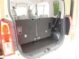 開口部が大きく荷物の積み下ろしがしやすいです。日常のお買い物には十分な容量のラゲージスペース。