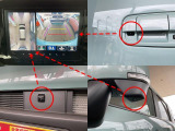 クルマの前後左右4カ所にカメラを設置。クルマを真上から見たような俯瞰の映像などをモニターに映し出す「全方位モニタ」。運転席から見えにくい場所を画面上で確認でき、狭い場所での駐車も安心。