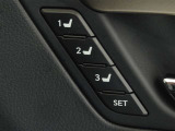 運転席のパワーシートは3名様分までメモリー機能付きです。