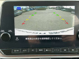 バックビューモニターです。大画面で表示されますので、車庫入れも安心です。