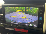 【バックカメラ】駐車時に後方がリアルタイム映像で確認できます。大型商業施設や立体駐車場での駐車時や、夜間のバック時に大活躍!運転スキルに関わらず、今や必須となった装備のひとつです!