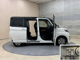 左右ウエルカム機能付き電動スライドドア。降車時に設定しておけば近づくだけでドアが自動でオープン!とても便利な機能です☆☆
