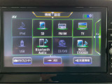 ナビは音楽CD・DVDビデオ再生とブルートゥースにも対応しています