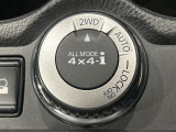 【オールモード4&times;4】2WD/4WDモードを手軽に切り替え可能。燃費重視の2WD、スタック時に役立つLOCK、AUTOモードでは4WDの配分を自動で調整し、路面状況を問わず安定した走りをサポート。