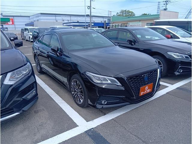 クラウン ハイブリッド 2.5 G エグゼクティブ Four 4WD 禁煙車 純正12.3インチナビ ...