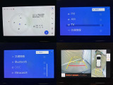 ナビ、メニュー画面、パノラミックビューモニターの画像です。