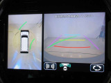 パノラミックビューモニター付きです。車両を上から見たような映像をディスプレイオーディオ画面に表示。運転席からの目視だけでは見にくい、車両周辺の状況をリアルタイムでしっかり確認できます。