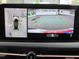 車の真上から見下ろしたような360度視界の良い『アラウンドビューモニター』です♪♪ 苦手な狭い駐車場、暗い所でも確認ができてとっても安心です♪♪