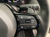 ステアリングホイール・後ろの減速セレクターは、左右に取り付けられた2つのパドルスイッチで減速の強さを調整。 左側の「-」を操作すると減速を強く、右側の「+」を操作すると減速を弱くすることができます。