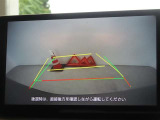 バックガイドモニターを装備しています、車庫入れもラクラクです。